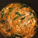 キムチスープで作るクッパ